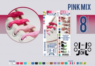 SHOEPS PINK MIX 8 STUKS